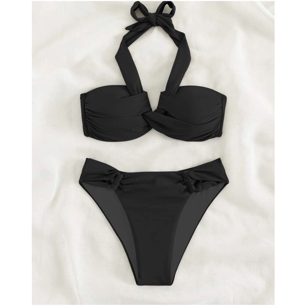 Twisted halter Top Cheeky Bikini Swim Beach - Picture 8 of 12